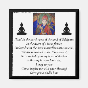 GuruRinpoche u. sieben Linie Gebet /Padmasambhava Magnet