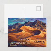 Gurvan Saikhan-Nationalpark Mongolei Postkarte (Vorne/Hinten)