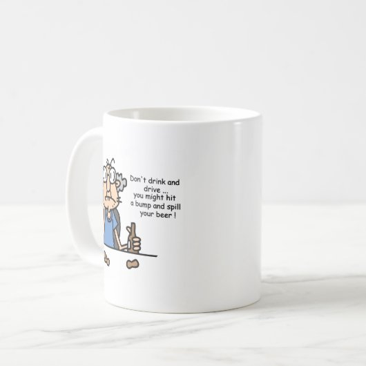 Gus on Drink and Driving Kaffeetasse (Vorderseite Links)