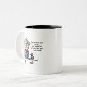 Gus on Drink and Driving Zweifarbige Tasse (Vorderseite Links)