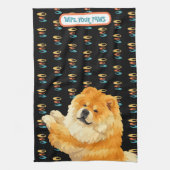 GUS red chow  - ArtMuse Kitchen Towels  Geschirrtuch (Vertikal)