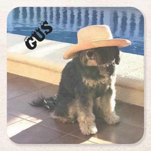 Gus Tibetisch Rechteckiger Pappuntersetzer (Vorderseite)