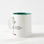 Gus über Naptime T - Shirt und Geschenke Zweifarbige Tasse (Vorderseite Links)