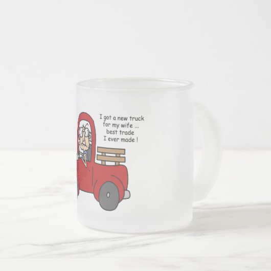 Gus über neue Lkw-Shirts und Geschenke Mattglastasse (VorderseiteRechts)