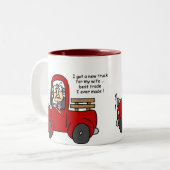 Gus über neue Lkw-Shirts und Geschenke Zweifarbige Tasse (Vorderseite Links)