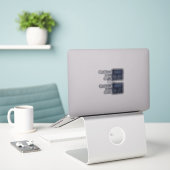 Gusseisen fürs Leben Aufkleber (Laptop auf Schreibtisch)
