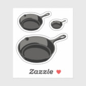 Gusseisenschale Aufkleber (Blatt)