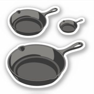 Gusseisenschale Aufkleber