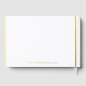 Gust Book Simple Retro Typografy Design auf Weiß Gästebuch (Rückseite)