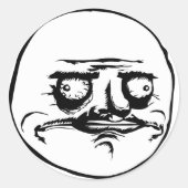 Gusta-Aufkleber Runder Aufkleber (Vorderseite)