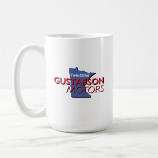 Gustafson Motors Wordmark Design Große Tasse