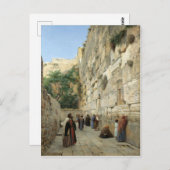 Gustav Bauernfeind : Die Western-Mauer in Jerusale Postkarte (Vorne/Hinten)