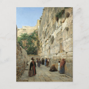 Gustav Bauernfeind : Die Western-Mauer in Jerusale Postkarte