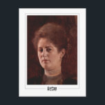 Gustav Klimt #142 - Kunsthandwerkskarte Postkarte<br><div class="desc">Gustav Klimt - Portrait einer Dame 1894. Art & Signatur Postkarte #142 von The Zedign House. Weitere Bilder und Designs von Gustav Klimt - Gemälde & Zeichnungen finden Sie unter https://books.zedign.com/zas/166.html</div>