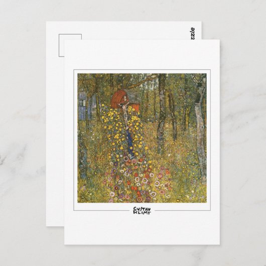 Gustav Klimt #411 - Kunsthandwerkskarte Postkarte (Vorne/Hinten)