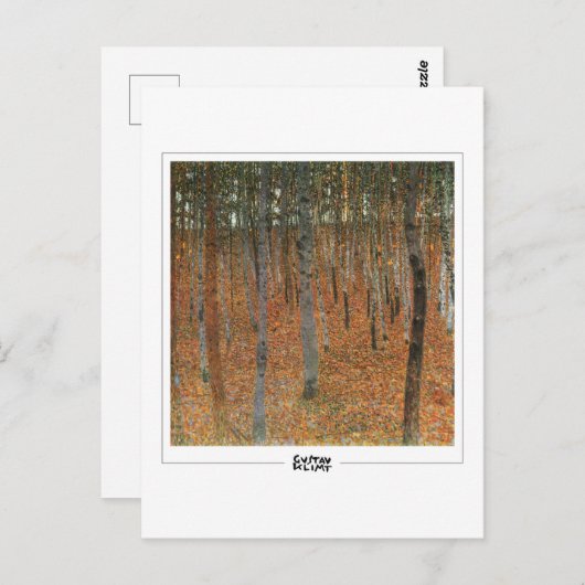 Gustav Klimt #467 - Kunsthandwerkskarte Postkarte (Vorne/Hinten)