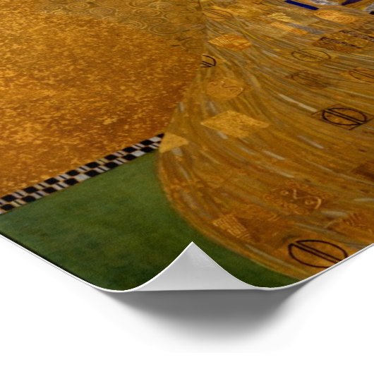 Gustav Klimt, Adele Bloch-Bauer (1907) Poster (Ecke)