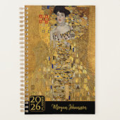 Gustav Klimt – Adele Bloch-Bauer – Custom Text Planer (Vorderseite)