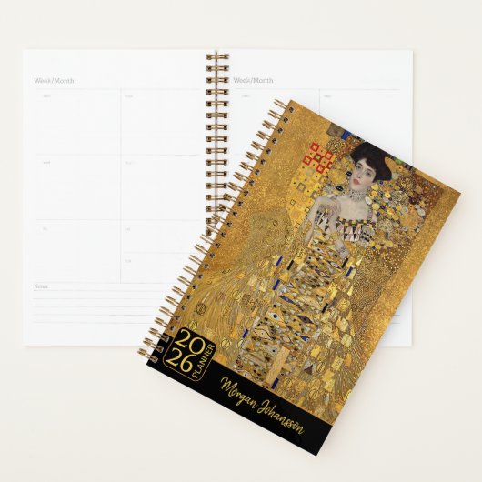 Gustav Klimt – Adele Bloch-Bauer – Custom Text Planer (Anzeige)