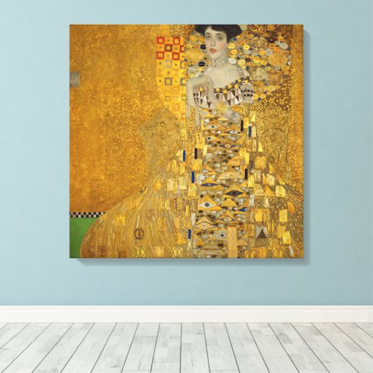 Gustav Klimt - Adele Bloch-Bauer I Leinwanddruck (Insitu (Holzboden))