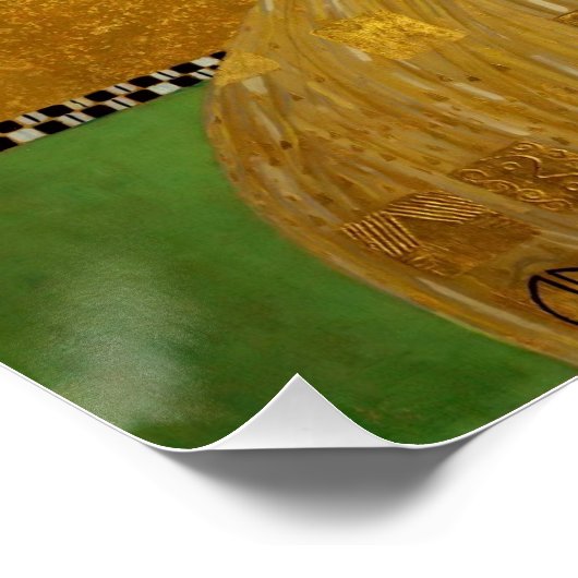 Gustav Klimt - Adele Bloch-Bauer I Poster (Ecke)