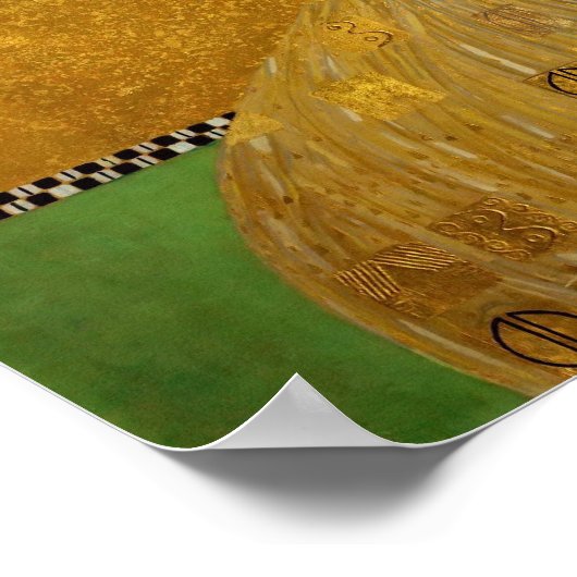 Gustav Klimt - Adele Bloch-Bauer I Poster (Ecke)