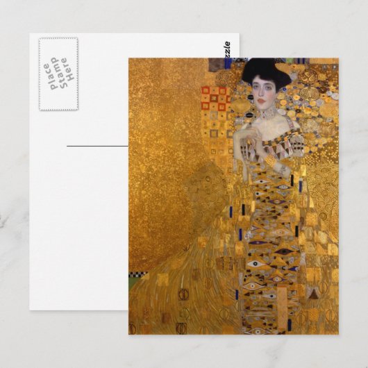 Gustav Klimt - Adele Bloch-Bauer I. Postkarte (Vorne/Hinten)