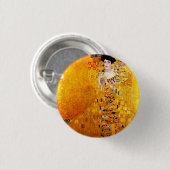 Gustav Klimt Adele Bloch-Bauer Vintager Jugendstil Button (Vorne & Hinten)