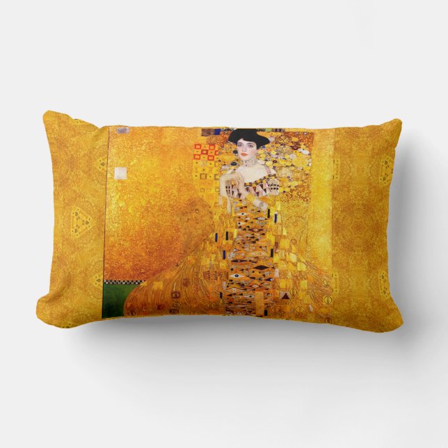 Gustav Klimt Adele Bloch-Bauer Vintager Jugendstil Lendenkissen (Vorderseite)