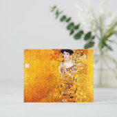 Gustav Klimt Adele Bloch-Bauer Vintager Jugendstil Postkarte (Stehend Vorderseite)