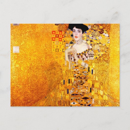 Gustav Klimt Adele Bloch-Bauer Vintager Jugendstil Postkarte (Vorderseite)
