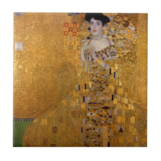 Gustav Klimt // Adele Bloch-Bauers Portrait. Fliese (Vorderseite)