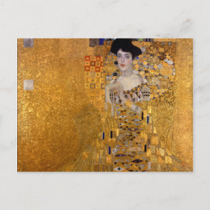 Gustav Klimt,Adele,Jugendstil,deco,gold,gemälde Postkarte