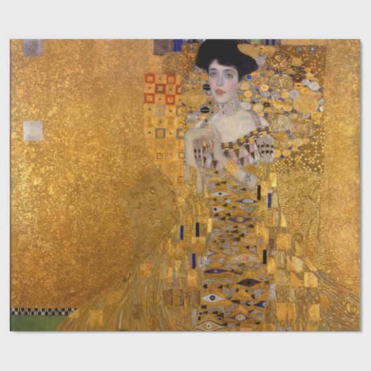 Gustav Klimt,Adele,Jugendstil,Deko,Gold,Gemälde Geschenkpapier (Flach)
