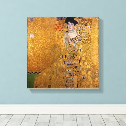 Gustav Klimt,Adele,Jugendstil,Deko,Gold,Gemälde Leinwanddruck (Insitu (Holzboden))