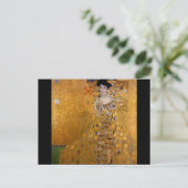 Gustav Klimt,Adele,Jugendstil,Deko,Gold,Gemälde Postkarte (Stehend Vorderseite)