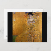 Gustav Klimt,Adele,Jugendstil,Deko,Gold,Gemälde Postkarte (Vorne/Hinten)