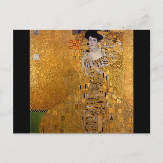 Gustav Klimt,Adele,Jugendstil,Deko,Gold,Gemälde Postkarte (Vorderseite)