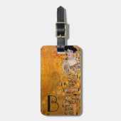 Gustav Klimt Adele Portrait Mit Monogramm Gepäckanhänger (Vorderseite vertikal)