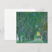 Gustav Klimt - Allee im Park Schloss Kammer Dankeskarte (Vorne/Hinten)