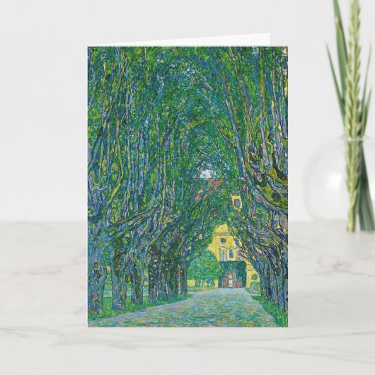 Gustav Klimt - Allee im Park Schloss Kammer Karte (Vorderseite)
