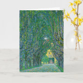 Gustav Klimt - Allee im Park Schloss Kammer Karte (Gelbe Blume)