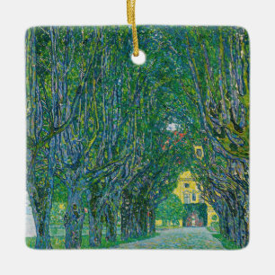 Gustav Klimt - Allee im Park Schloss Kammer Keramikornament