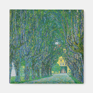 Gustav Klimt - Allee im Park Schloss Kammer Magnet