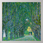 Gustav Klimt - Allee im Park Schloss Kammer Poster (Vorne)