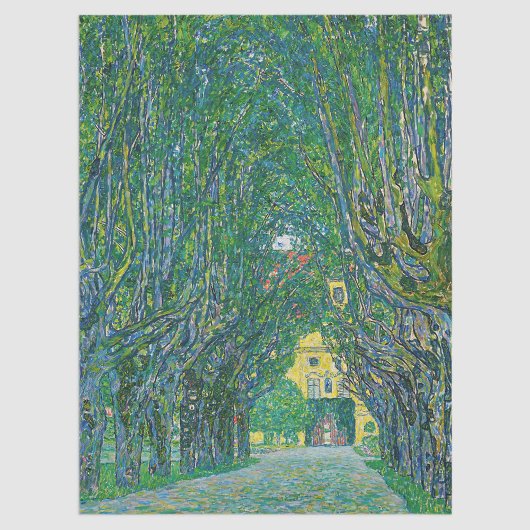 Gustav Klimt - Allee im Park Schloss Kammer Seidenpapier