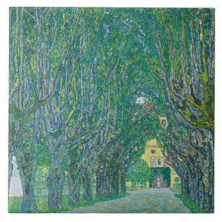 Gustav Klimt: Allee im Schloss Kammer-Park Fliese