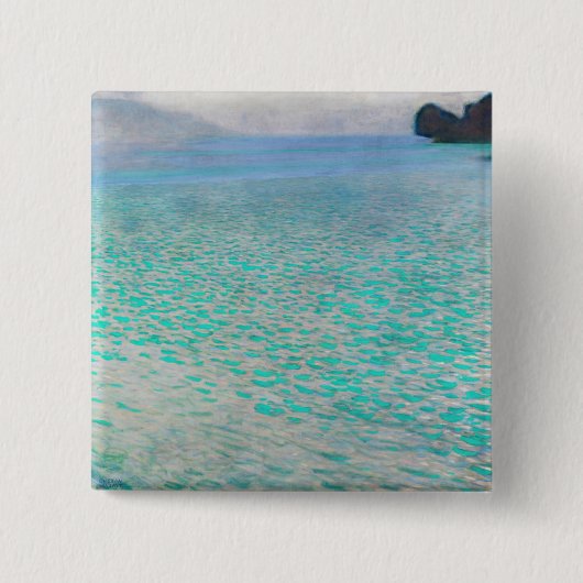 Gustav Klimt - Am Attersee Button (Vorderseite)