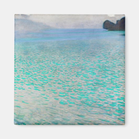 Gustav Klimt - Am Attersee Magnet (Vorne)