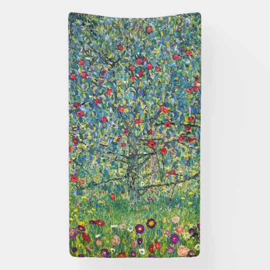 Gustav Klimt - Apfelbaum Banner (Vertikal)